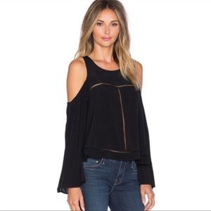 Lovers + Friends Cloud Break Cold Shoulder Top